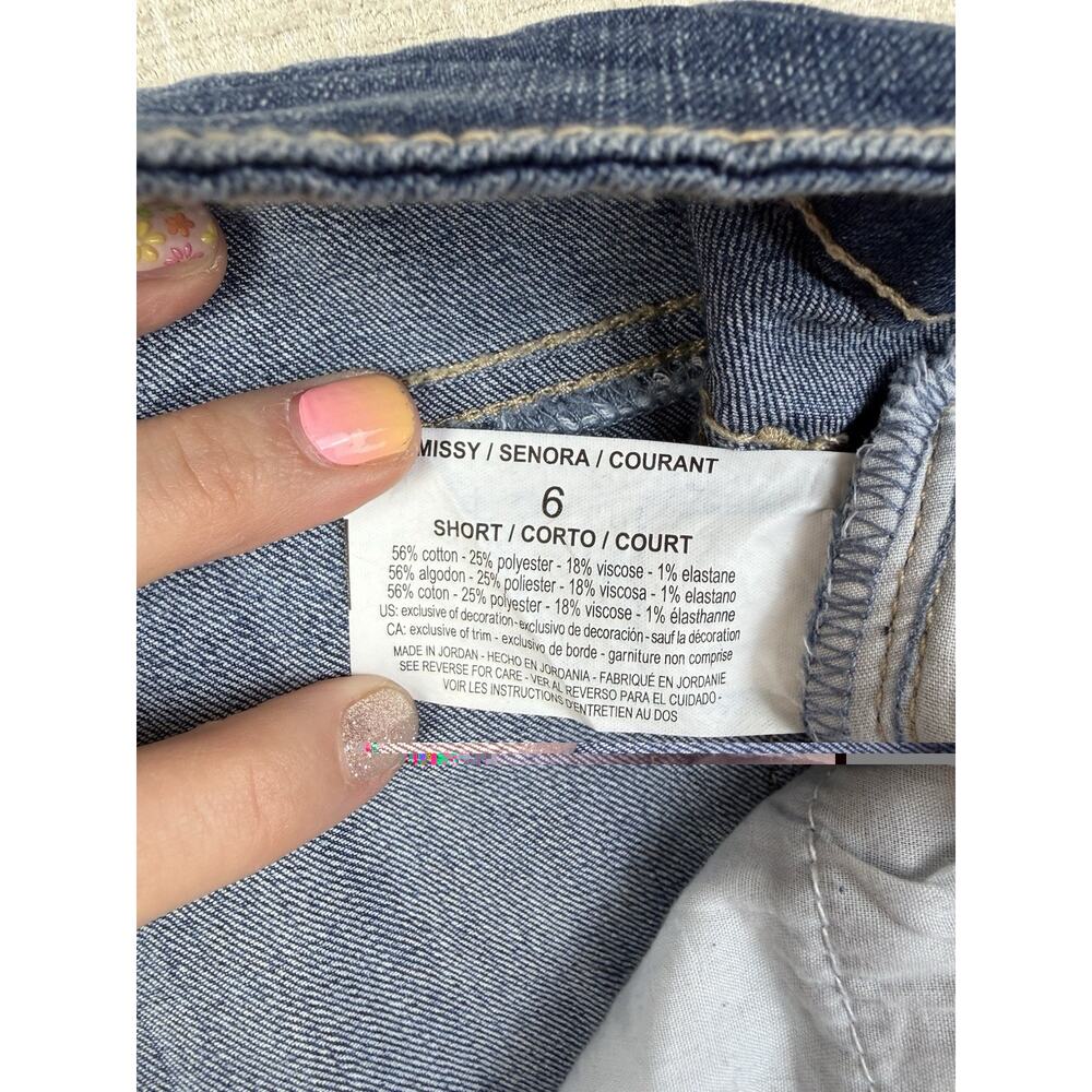 Gloria Vanderbilt Amanda Womens Jeans 6 Short Rail Straight Slimming Stretch - Picture 4 of 7